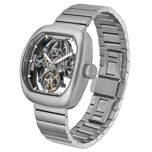 MINBER Skeleton-X JC9253G.01 Silver Steel Chain Automatic Watch