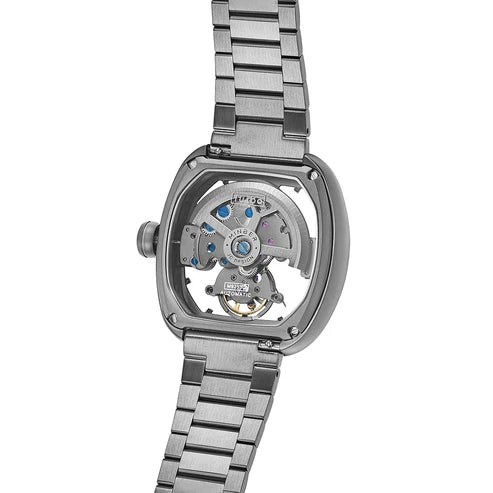 MINBER Skeleton-X JC9253G.01 Silver Steel Chain Automatic Watch
