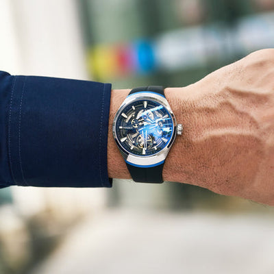 MINBER Apex JC6004G-3.03 – Silver Style Men's Skeleton Automatic Watch