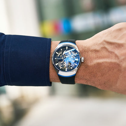 MINBER Apex JC6004G-3.03 – Silver Style Men's Skeleton Automatic Watch