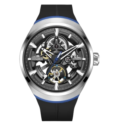 MINBER Apex JC6004G-3.03 – Silver Style Men's Skeleton Automatic Watch