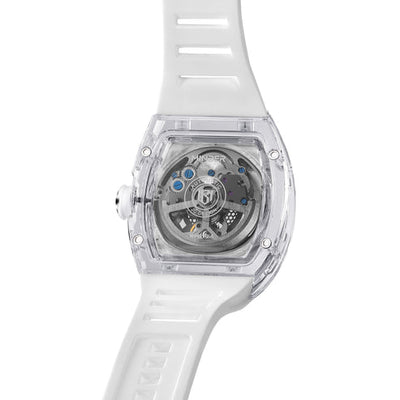 MINBER AETHER JC9027G-5.01 White Rubber Strap Automatic Numerical Watch