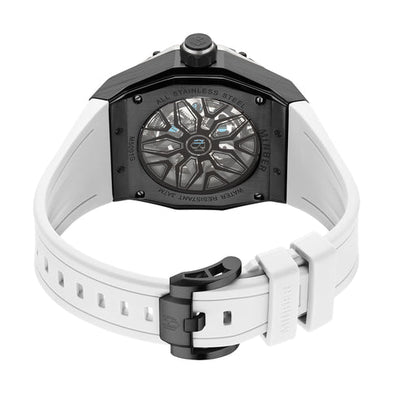 MINBER Velocity-X JC5001G.03 White Silicone Strap Automatic Watch