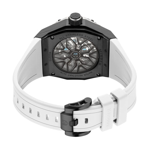 MINBER Velocity-X JC5001G.03 White Silicone Strap Automatic Watch