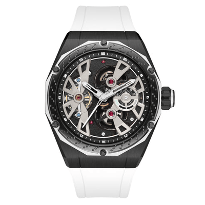 MINBER Velocity-X JC5001G.03 White Silicone Strap Automatic Watch