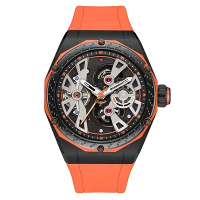 MINBER Velocity-X JC5001G.04 Orange Silicone Strap Automatic Watch
