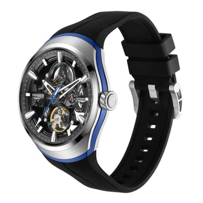 MINBER Apex JC6004G-3.03 – Silver Style Men's Skeleton Automatic Watch