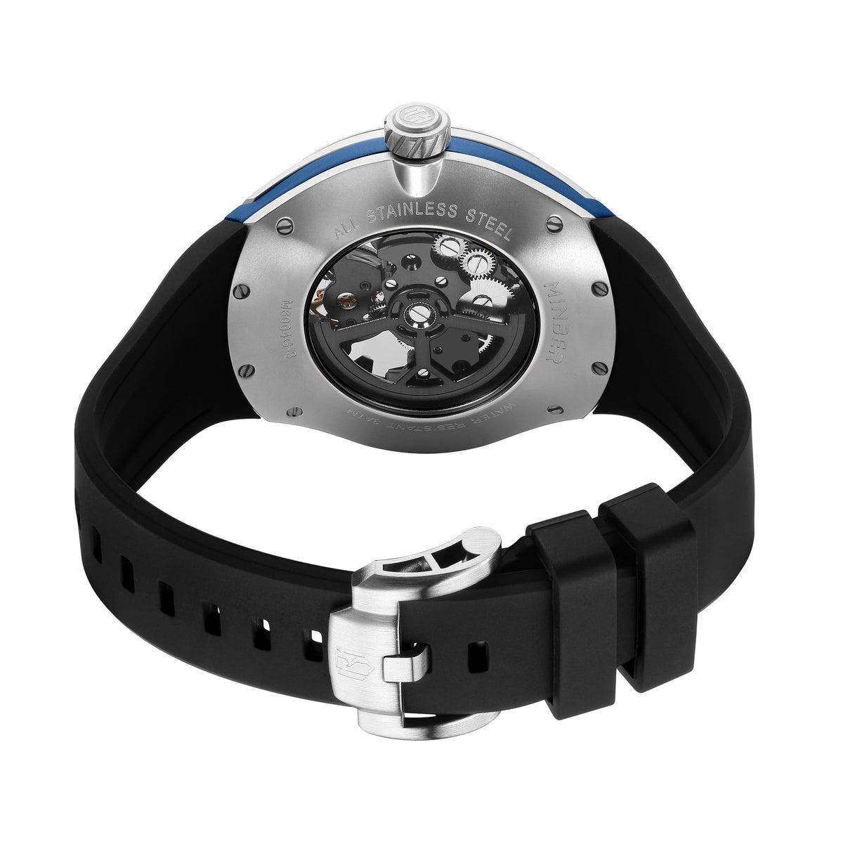 MINBER Apex JC6004G-3.03 – Silver Style Men's Skeleton Automatic Watch