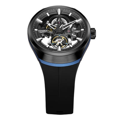 MINBER Apex JC6004G-3.02 – Blue Style Men's Skeleton Automatic Watch