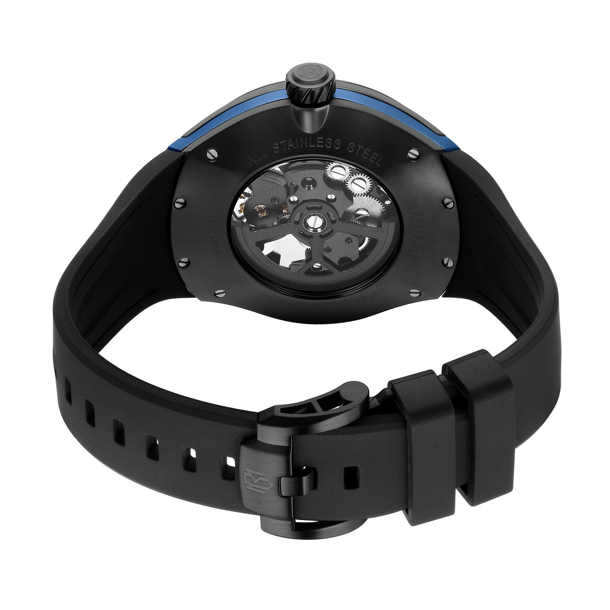 MINBER Apex JC6004G-3.02 – Blue Style Men's Skeleton Automatic Watch