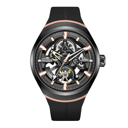 MINBER Apex JC6004G-3.01 – Rose Style Men's Skeleton Automatic Watch