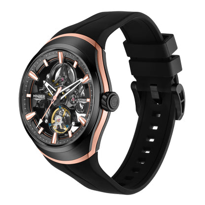 MINBER Apex JC6004G-3.01 – Rose Style Men's Skeleton Automatic Watch