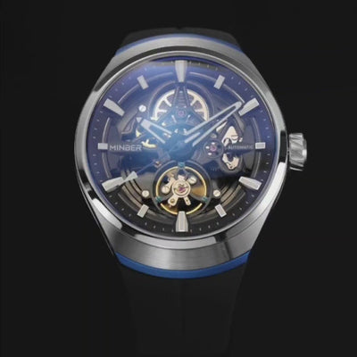 MINBER Apex JC6004G-3.03 – Silver Style Men's Skeleton Automatic Watch